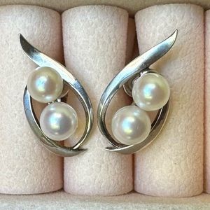 Mikimoto Silver earrings